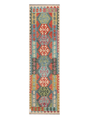 Maimana Afghanistan Kilim Runner Rug - 290 x 81 cm