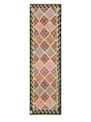 Maimana Afghanistan Kilim Runner Rug - 285 x 81 cm