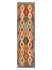 Maimana Afghanistan Kilim Runner Rug - 291 x 79 cm