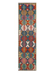 Maimana Afghanistan Kilim Runner Rug - 299 x 79 cm