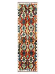 Maimana Afghanistan Kilim Runner Rug - 294 x 85 cm