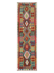 Maimana Afghanistan Kilim Runner Rug - 306 x 91 cm