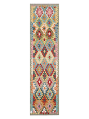Maimana Afghanistan Kilim Runner Rug - 299 x 78 cm