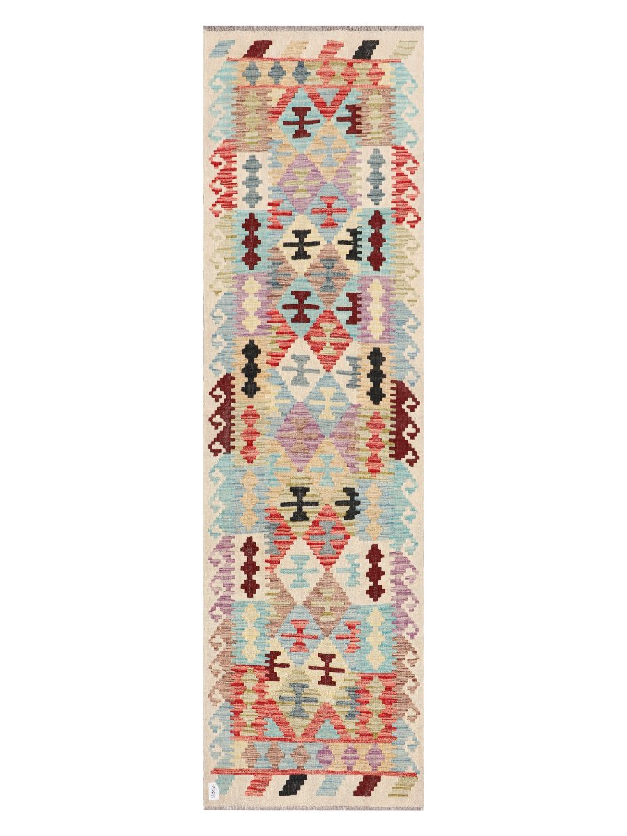 Maimana Afghanistan Kilim Runner Rug - 296 x 83 cm