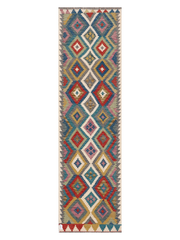 Maimana Afghanistan Kilim Runner Rug - 290 x 81 cm