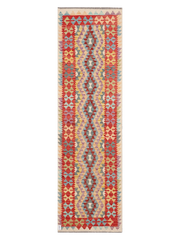 Maimana Afghanistan Kilim Runner Rug - 293 x 84 cm