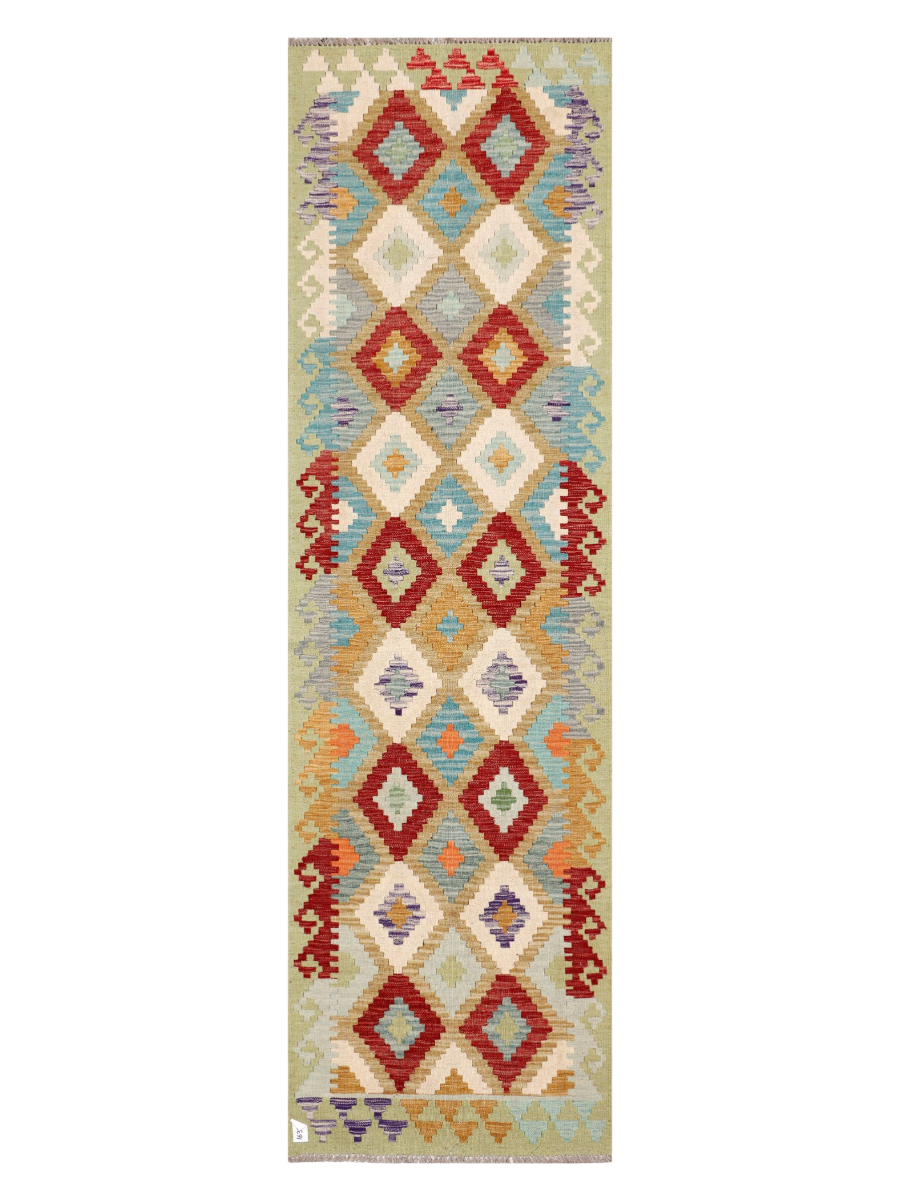 Maimana Afghanistan Kilim Runner Rug - 285 x 82 cm
