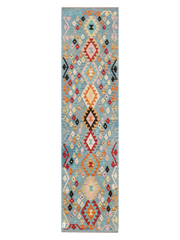 Maimana Afghanistan Kilim Runner Rug - 304 x 77 cm