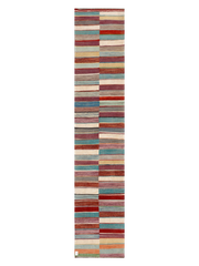 Maimana Afghanistan Kilim Runner Rug - 404 x 81 cm
