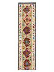 Maimana Afghanistan Kilim Runner Rug - 485 x 80 cm