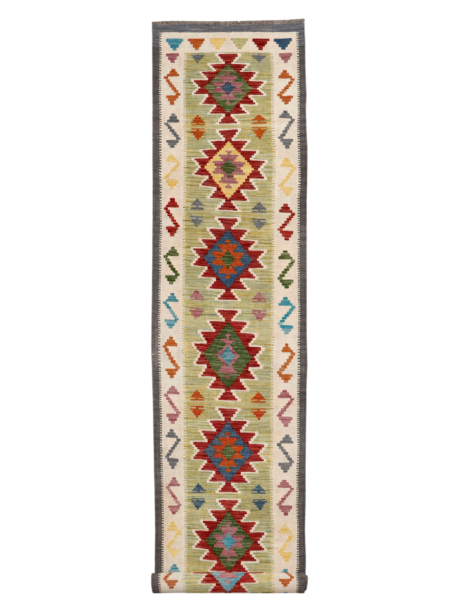 Maimana Afghanistan Kilim Runner Rug - 485 x 80 cm