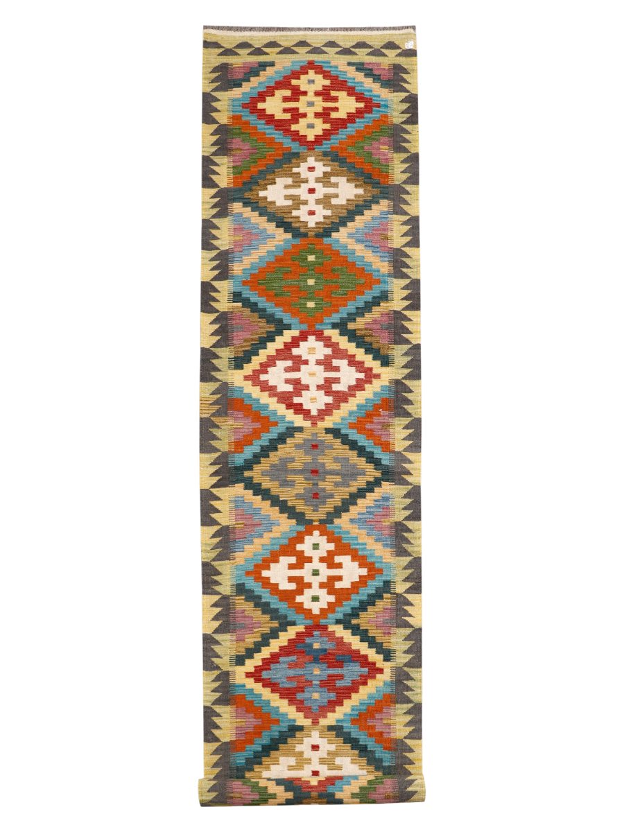 Maimana Afghanistan Kilim Runner Rug - 497 x 83 cm