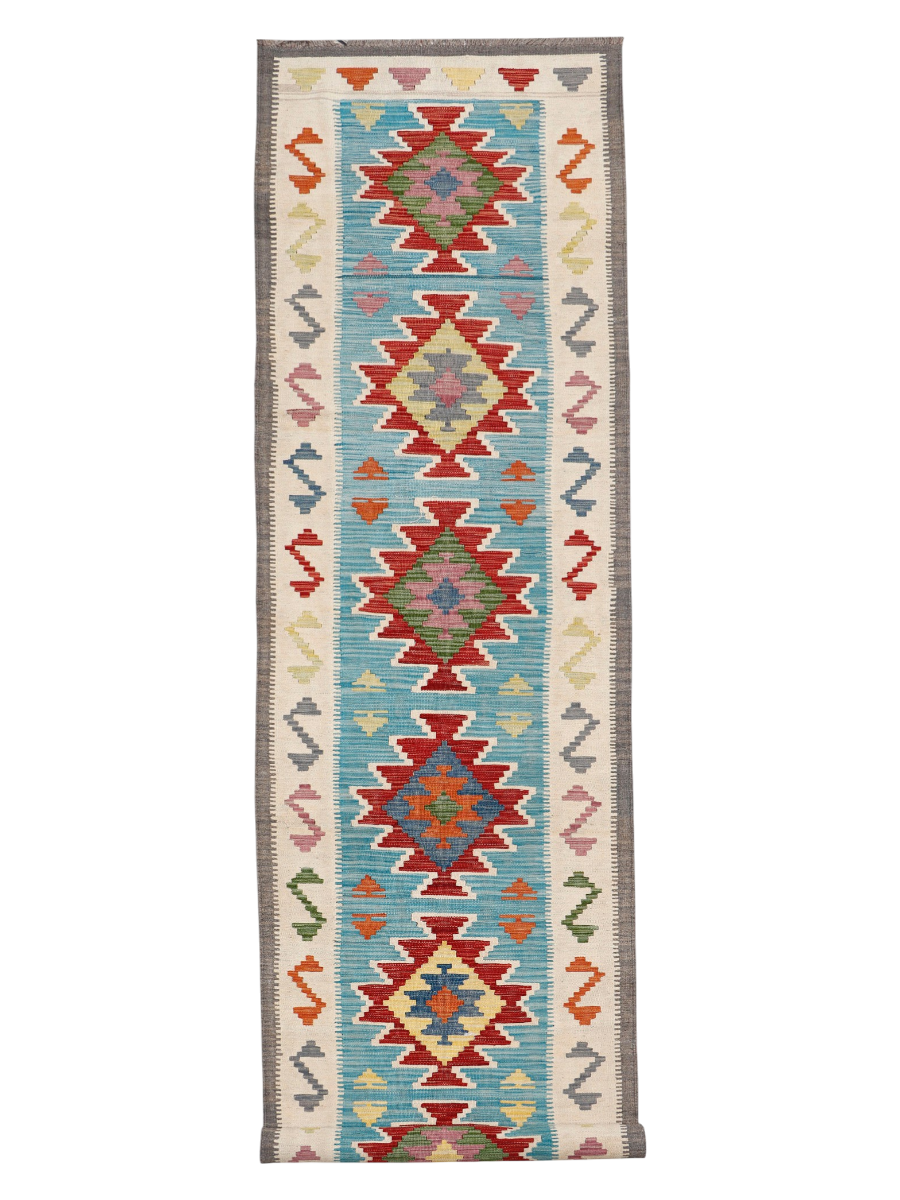 Maimana Afghanistan Kilim Runner Rug - 491 x 82 cm