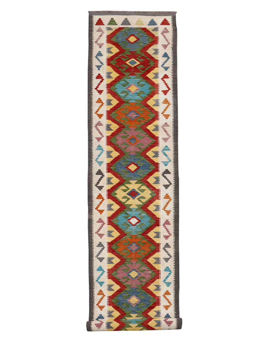 Maimana Afghanistan Kilim Runner Rug - 486 x 80 cm