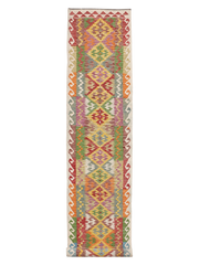 Maimana Afghanistan Kilim Runner Rug - 487 x 88 cm