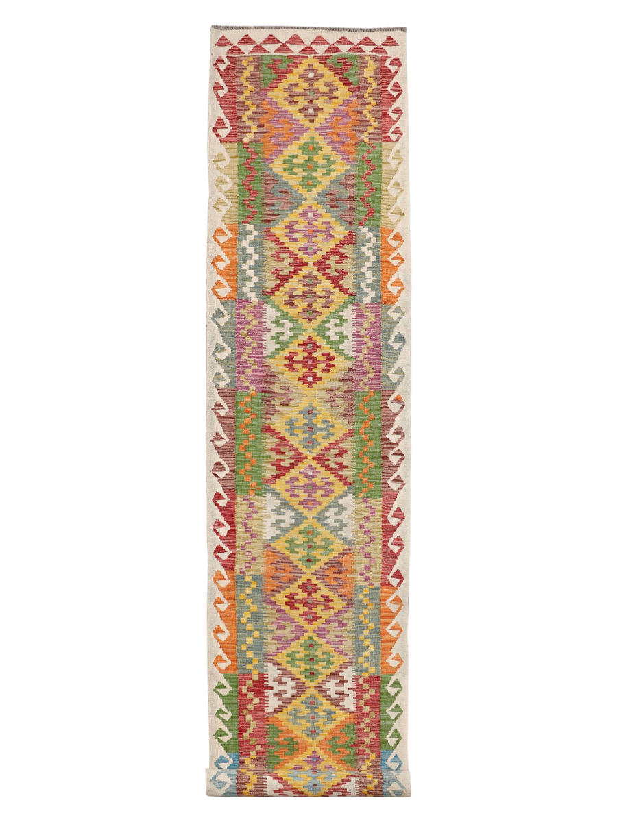 Maimana Afghanistan Kilim Runner Rug - 487 x 88 cm