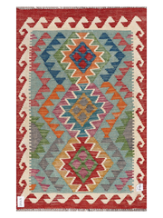 Maimana Afghanistan Kilim Accent Rug - 125 x 80 cm