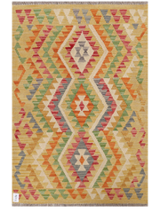 Maimana Afghanistan Kilim Accent Rug - 145 x 96 cm