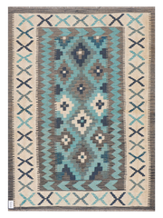 Maimana Afghanistan Kilim Accent Rug - 175 x 126 cm