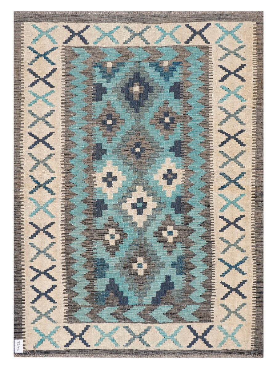 Maimana Afghanistan Kilim Accent Rug - 175 x 126 cm