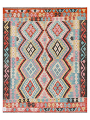 Maimana Afghanistan Kilim Accent Rug - 174 x 139 cm