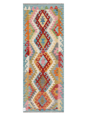 Maimana Afghanistan Kilim Runner Rug - 200 x 75 cm