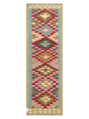 Maimana Afghanistan Kilim Runner Rug - 248 x 81 cm