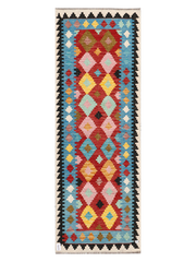 Maimana Afghanistan Kilim Runner Rug - 238 x 83 cm
