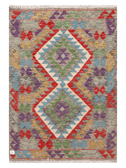 Maimana Afghanistan Kilim Accent Rug - 124 x 85 cm