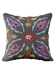 Suzani Hand Embroidered Cushion Cover - 45 x 45 cm