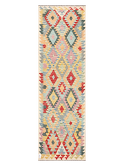 Maimana Afghanistan Kilim Runner Rug - 255 x 78 cm