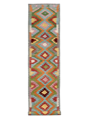 Maimana Afghanistan Kilim Runner Rug - 485 x 82 cm