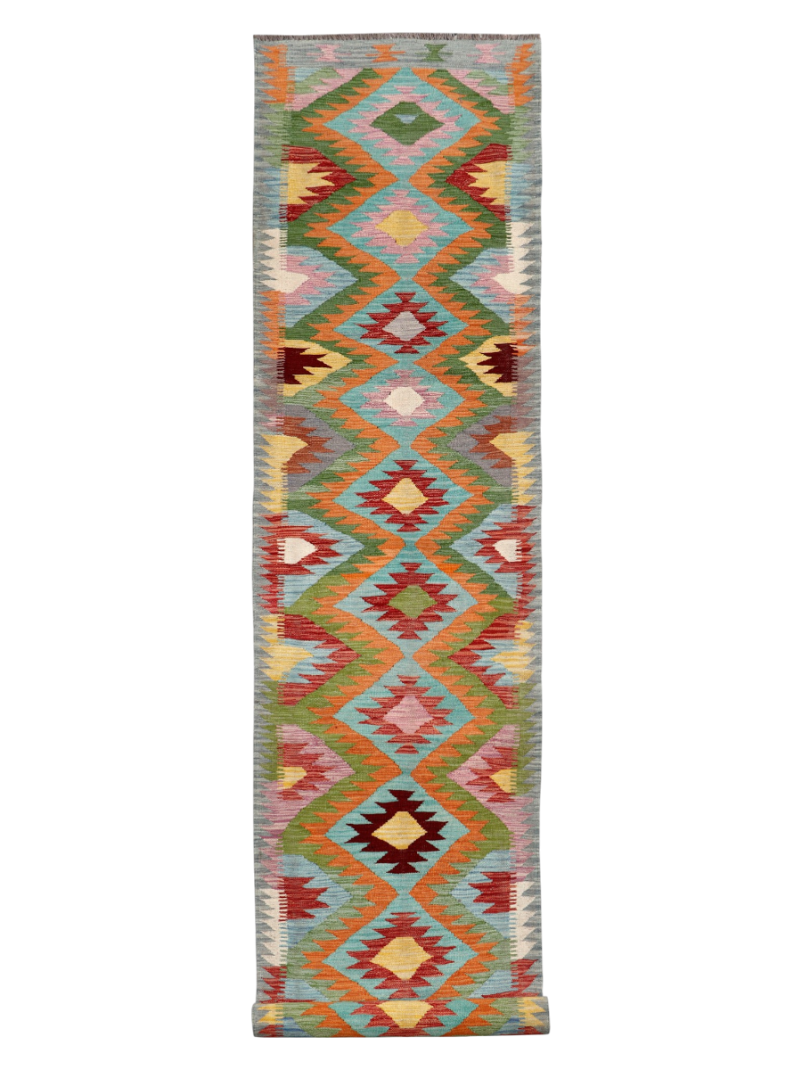 Maimana Afghanistan Kilim Runner Rug - 485 x 82 cm