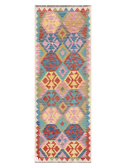 Maimana Afghanistan Kilim Runner Rug - 234 x 84 cm