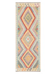 Maimana Afghanistan Kilim Runner Rug - 244 x 87 cm