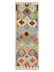 Maimana Afghanistan Kilim Runner Rug - 233 x 82 cm