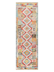 Maimana Afghanistan Kilim Runner Rug - 254 x 83 cm