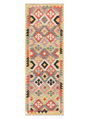 Maimana Afghanistan Kilim Runner Rug - 243 x 84 cm
