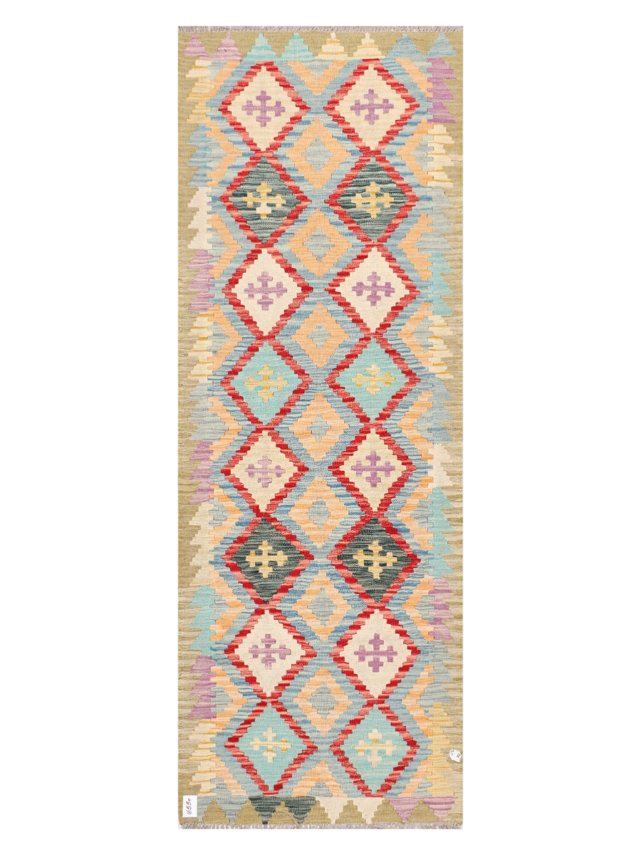 Maimana Afghanistan Kilim Runner Rug - 234 x 83 cm
