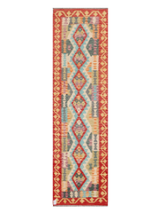 Maimana Afghanistan Kilim Runner Rug - 291 x 81 cm