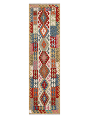 Maimana Afghanistan Kilim Runner Rug - 286 x 80 cm