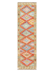 Maimana Afghanistan Kilim Runner Rug - 297 x 83 cm