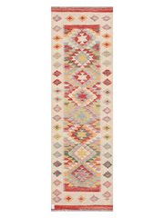 Maimana Afghanistan Kilim Runner Rug - 289 x 87 cm