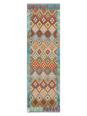 Maimana Afghanistan Kilim Runner Rug - 297 x 90 cm