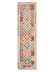 Maimana Afghanistan Kilim Runner Rug - 310 x 89 cm