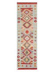 Maimana Afghanistan Kilim Runner Rug - 289 x 86 cm