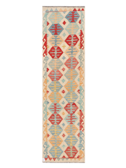 Maimana Afghanistan Kilim Runner Rug - 295 x 80 cm