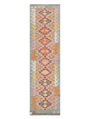 Maimana Afghanistan Kilim Runner Rug - 295 x 81 cm