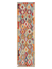 Maimana Afghanistan Kilim Runner Rug - 293 x 80 cm