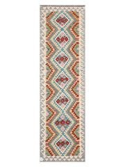 Maimana Afghanistan Kilim Runner Rug - 295 x 85 cm